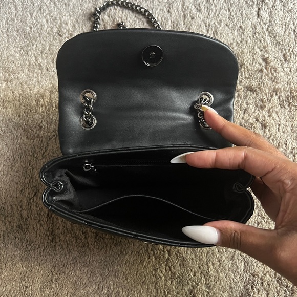 Glamaholic Lifestyle MONOGRAM MINI CLASSIC FLAP BAG MATTE BLACK - Picture 5 of 8